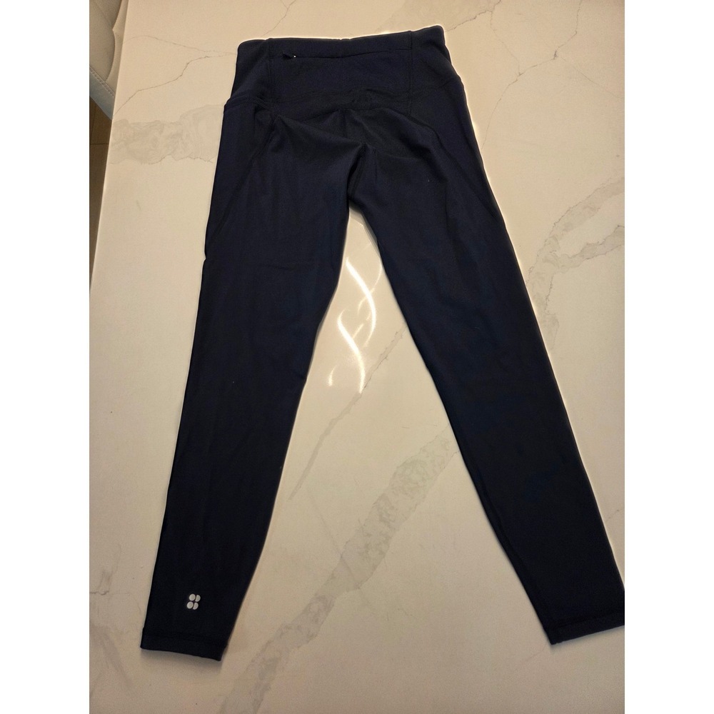 Sweaty Betty Power Workout Leggings Navy Blue Womens Size 4 XS 7/8 Length Pocket - Picture 2 of 6